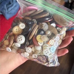 Assorted Button Collection about a pound